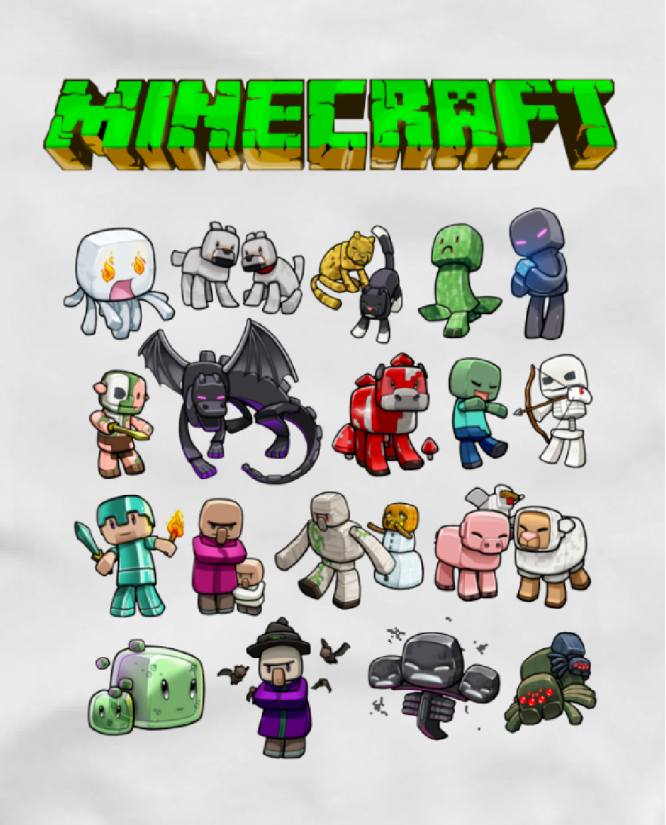 Minecraft marškinėliai skins
